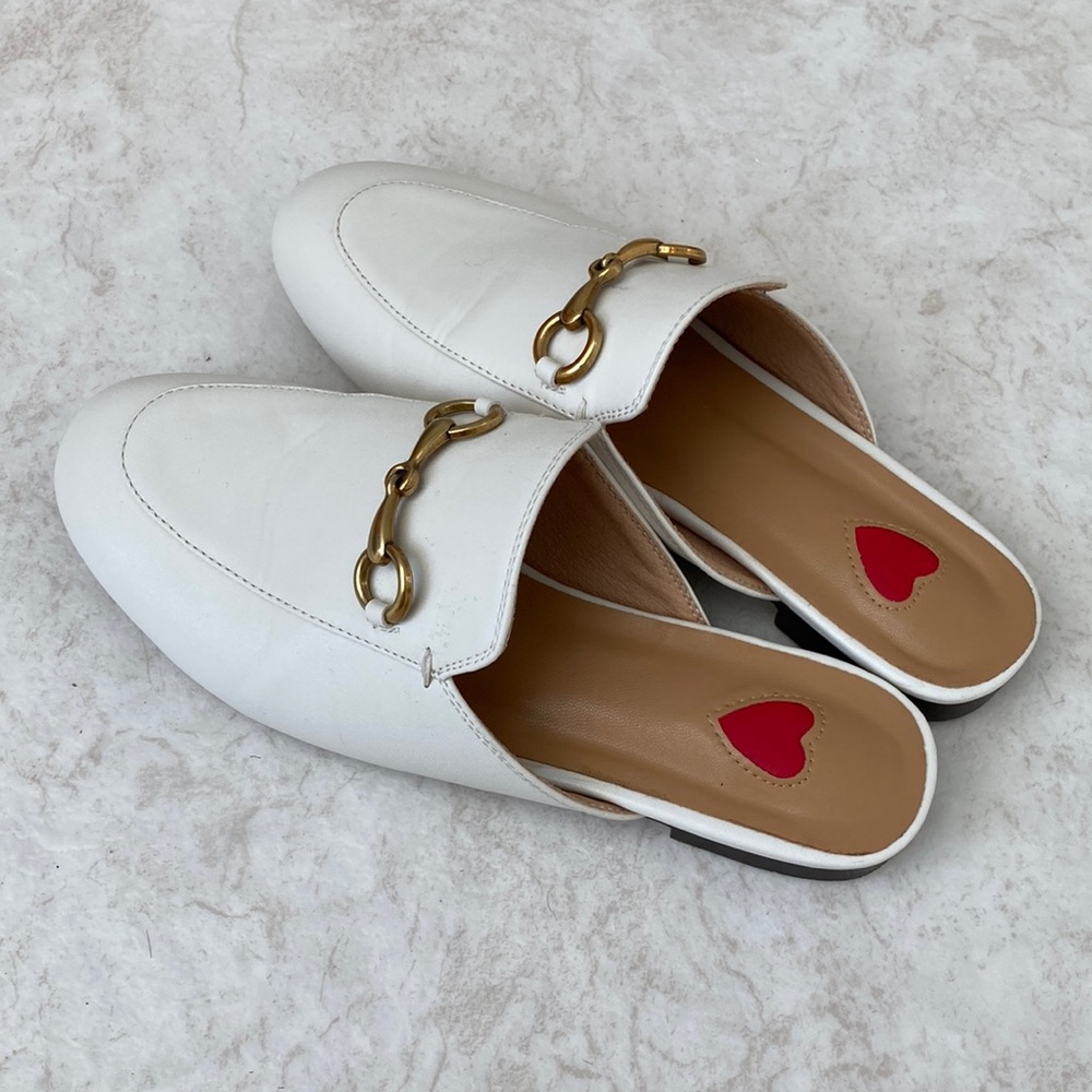 Slip On Beige Flat Loafers